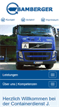 Mobile Screenshot of containerdienst-bamberger.de