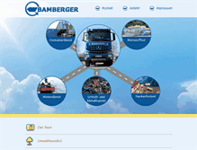 Tablet Screenshot of containerdienst-bamberger.de